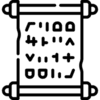 Ancient script icon representing traditional Anatolian soap-making